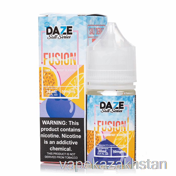 Vape Smoke ICED Lemon Passionfruit Blueberry - 7 Daze Fusion Salt - 30mL 50mg